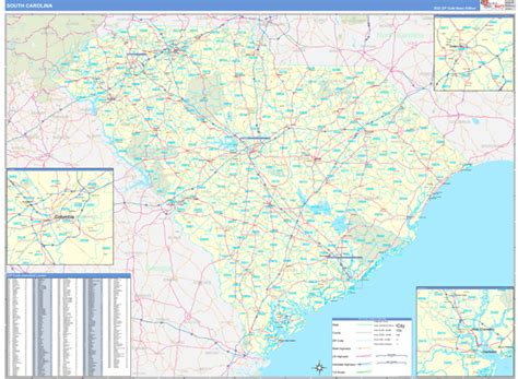 MAP Zip Code Map South Carolina